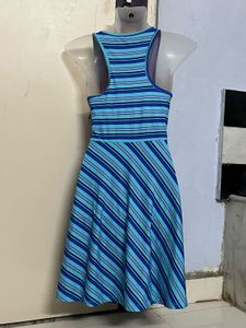 Pintrest Branded Striped Skater Dress