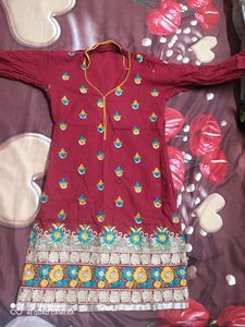 Stitched Kurta Set With Dupatta And Salwar