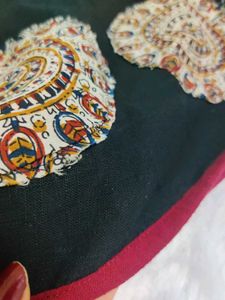Black pure cotton long kurti for women✨