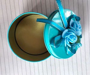 Blue Floral Trinket Box