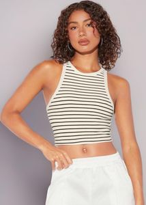 Striped Tank Crop Top