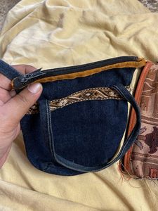 Embroidered Handbag &amp; Pouch