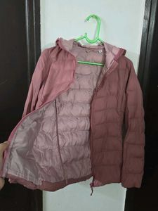 uniqlo baby Pink Puffer Jacket with Hood bust 32