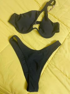 Urbanic Women's One Shoulder Cut Out Bikini