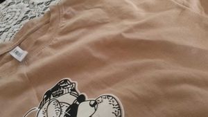Beige Crop T Shirt