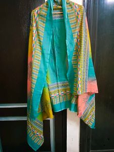 Beautiful Pure Cotton 3 PIECE SUIT SET