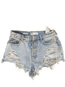 blue bershka shorts