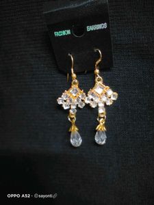 1 Pair Top Earring And 3 Normal Earrings
