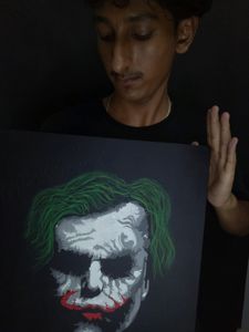 joker painting that reflects my dark side
