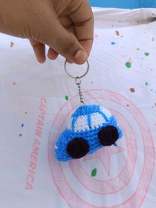 Crochet Mini Car Keychain 😍