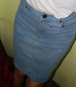 Denim Mini Skirt