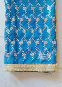Beautiful Blue Colored Saree.💙