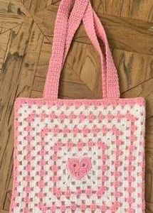 Crochet Granny Square Tote Bag