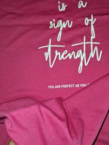 Ajio Hot Pink Graphic Tee