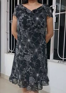 Black frill dress
