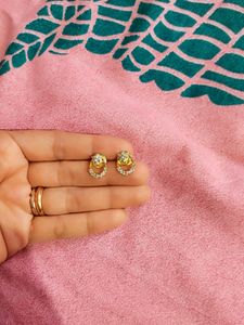 White Stone Earrings 🤍