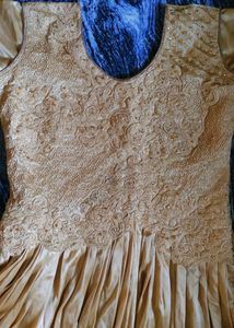 Beautiful Tan Colour Wedding Gown