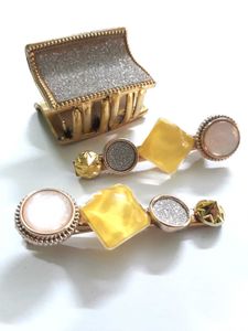 Sunshine hairclips and Clutchers Combo- Brand new