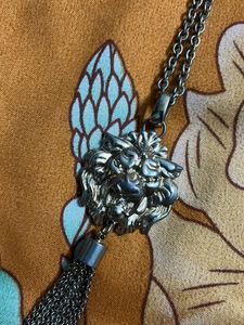Lion Pendant Long Chain