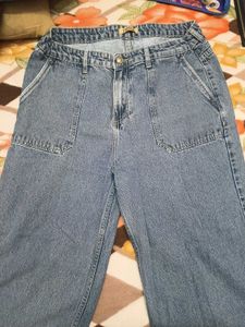 Wide Leg Denim Jeans