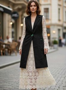 Sleeveless Blazer Vest