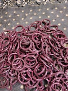 Set of Purple Curtain Rings