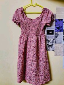 Floral Print Mini Dress