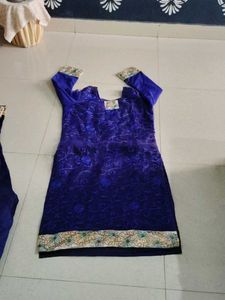 Embroidered Blue Dupatta