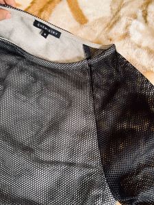 Goth T-Shirt Fishnet Dress