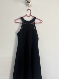 Black Mini Net Dress