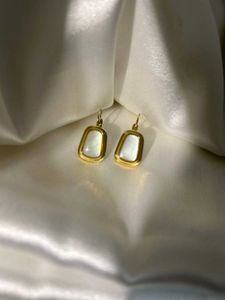 Elegant Gold Tone Drop Earrings
