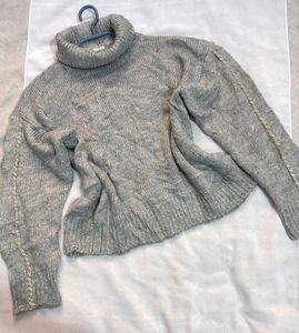 🎁Buy1 Get1 Free Gray Turtleneck Sweater ()