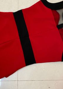 Red &amp; Black Party Dress