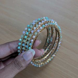 Pastel Beaded Hair Clips