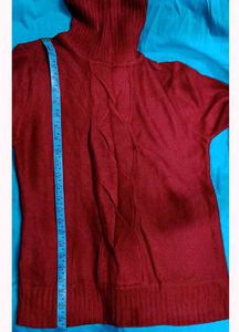 Maroon Turtleneck Sweater