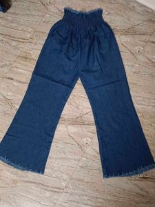 Wide Leg Denim Pants
