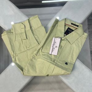 Green Mens Shirt L Size