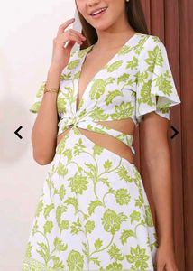 Floral Cutout Mini Dress