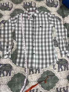 Combo of cheque shirt and black straight fit jeans
