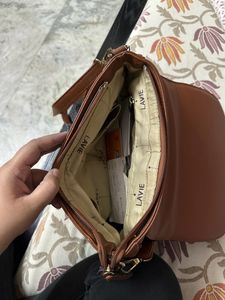 Lavie Brown Sling Bag For Girls