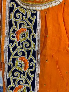 Perfect Reception Heavy Look  georgette saree