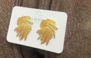 Gold Fashion Earrings