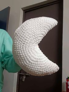 Crochet Moon Pillow