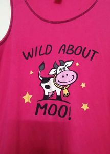 Pink &#34;Wild About Moo!&#34; Nightgown