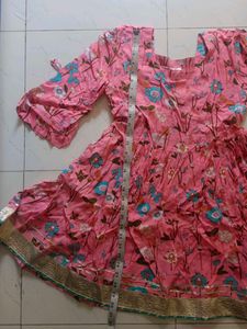 Pink Floral Kurta Set