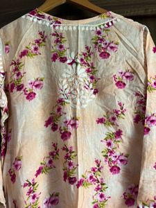 Mul cotton chikankari kurta