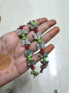 Butterfly Anklets Combo Of 2 Pairs