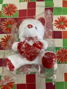 Red And White Cute Little Teddy