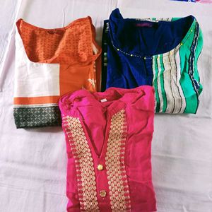 3 Different Kurtas