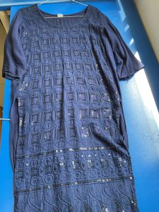Navy Blue Kurti